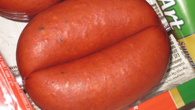 Knoblauchwurst – schaut beinahe wie mein linkes Auge aus