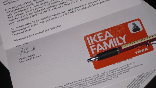 September 2019: Meine neue »IKEA Bezahlkarte« ist da