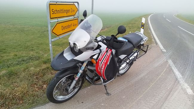 Primär für die Rückfahrt mit dabei: Helmrucksack