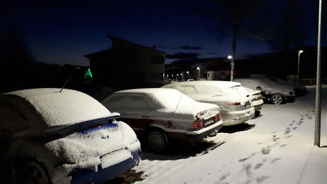Na prima, kurz vor Saisonstart noch mal Schneefall