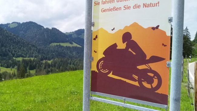 Schmetterlinge und Motorradfahrer – das passt nicht gut zusammen