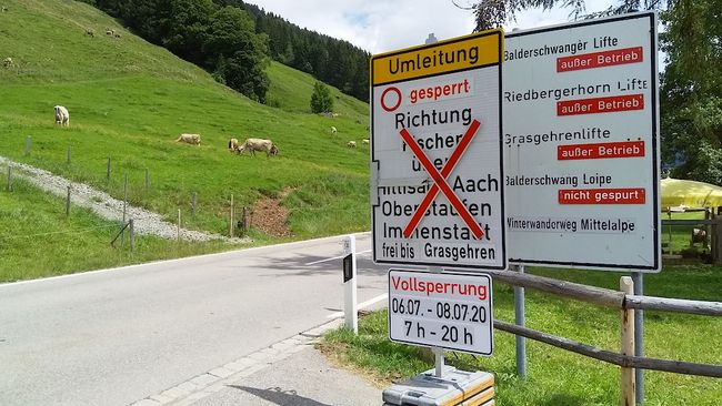 Ausnahmsweise mal Glück bei den Sperungen gehabt