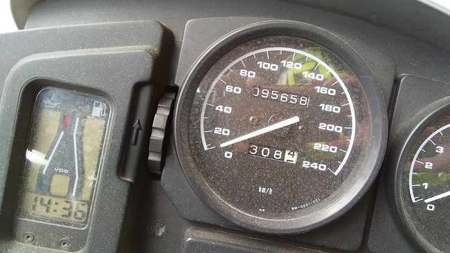95'658 km – und ich muss ja noch nach Hause