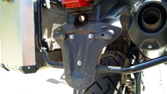 Heck der Tiger 800 ohne Kennzeichen