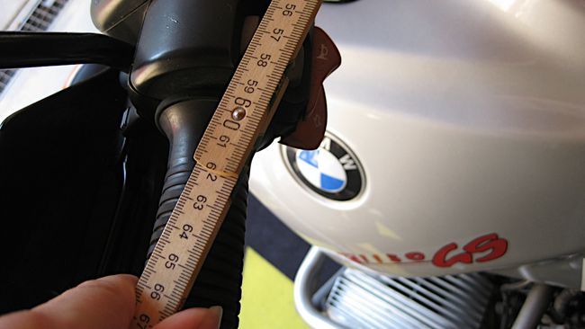 Abstand (innen) der Griffgummis BMW R 1150 GS