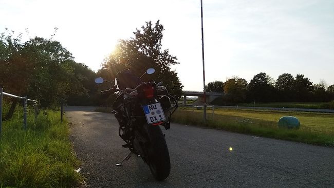 Die Sonne geht langsam aber sicher unter