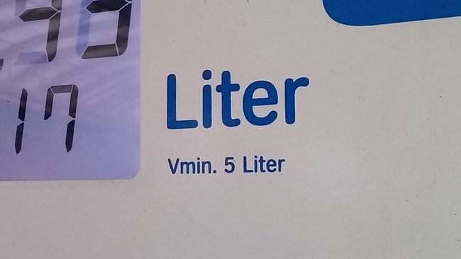 Auch bei Aral müssen mindestens 5 Liter fließen