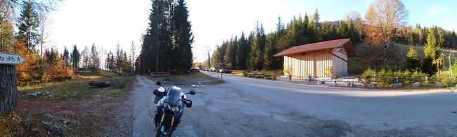Noch schnell ein Panorama solange die Sonne noch scheint
