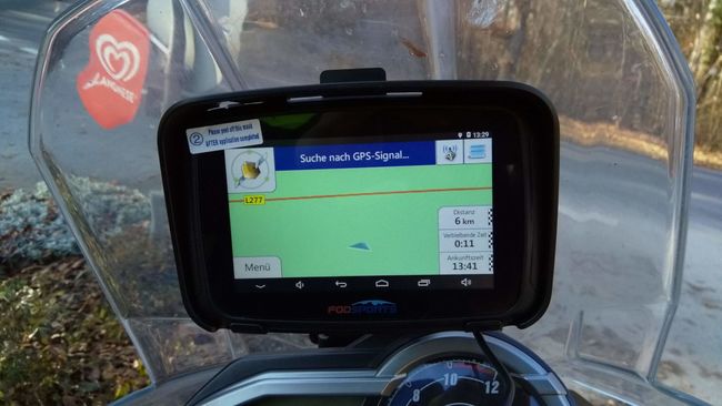 Das Navi steigt aus