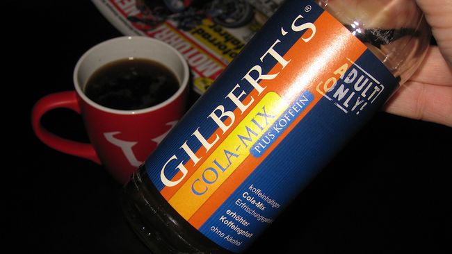 Wohl wegen dem zusätzlichen Koffein: »ADULT ONLY!«
