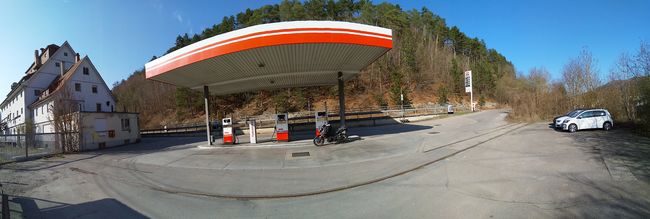 Tankstellenpanorama