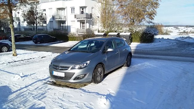 Taktisch klug geparkt: im Sonnenschein