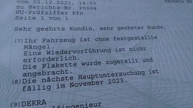HU bestanden – beim zweiten Anlauf