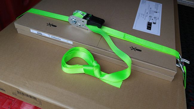 ...und mit einem Knoten sichern