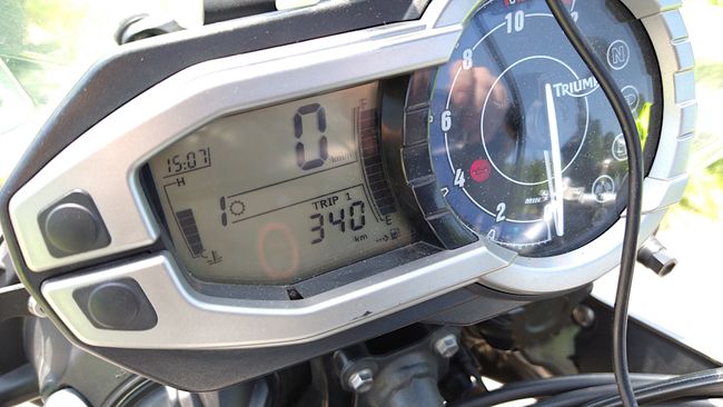 Einige Minuten/Kilometer später: Füllstand und Restreichweite passen
