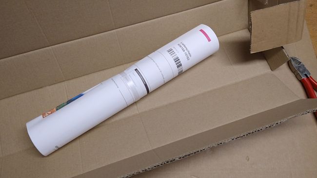 Wie üblich gerollt und somit gut verpackt