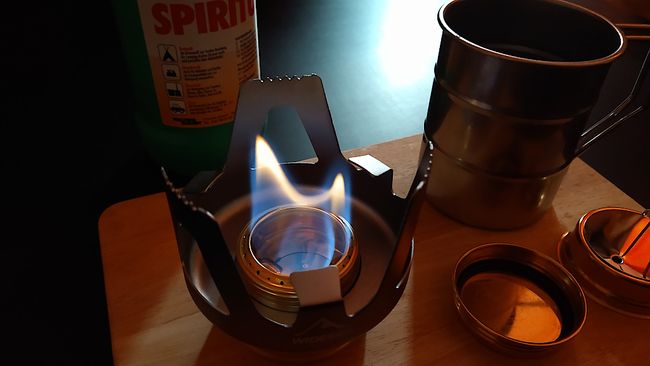 Die Flamme wurde stabiler und größer