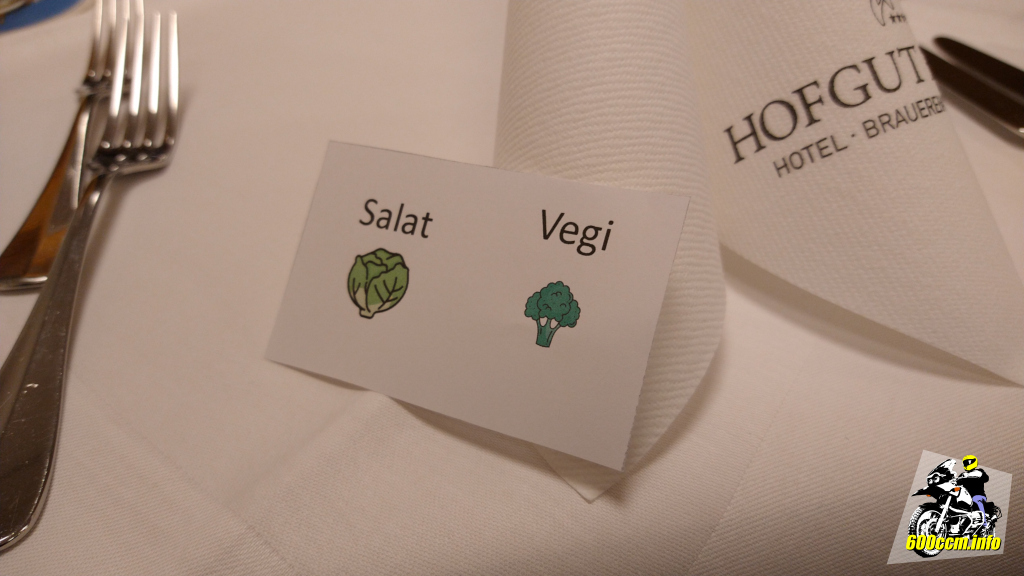 Ich hatte mich bei der Reservierung für »Salat & Vegi« entschieden