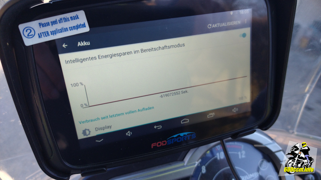 Was auch immer mit das Navi mitteilen will?